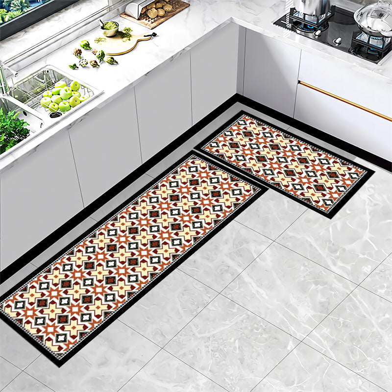 Geometric Pattern Bathroom Mat Set — product view 2