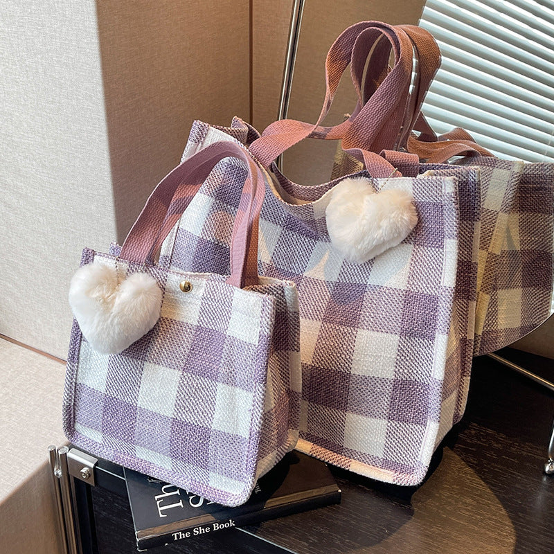 Plaid Tote — product view 6