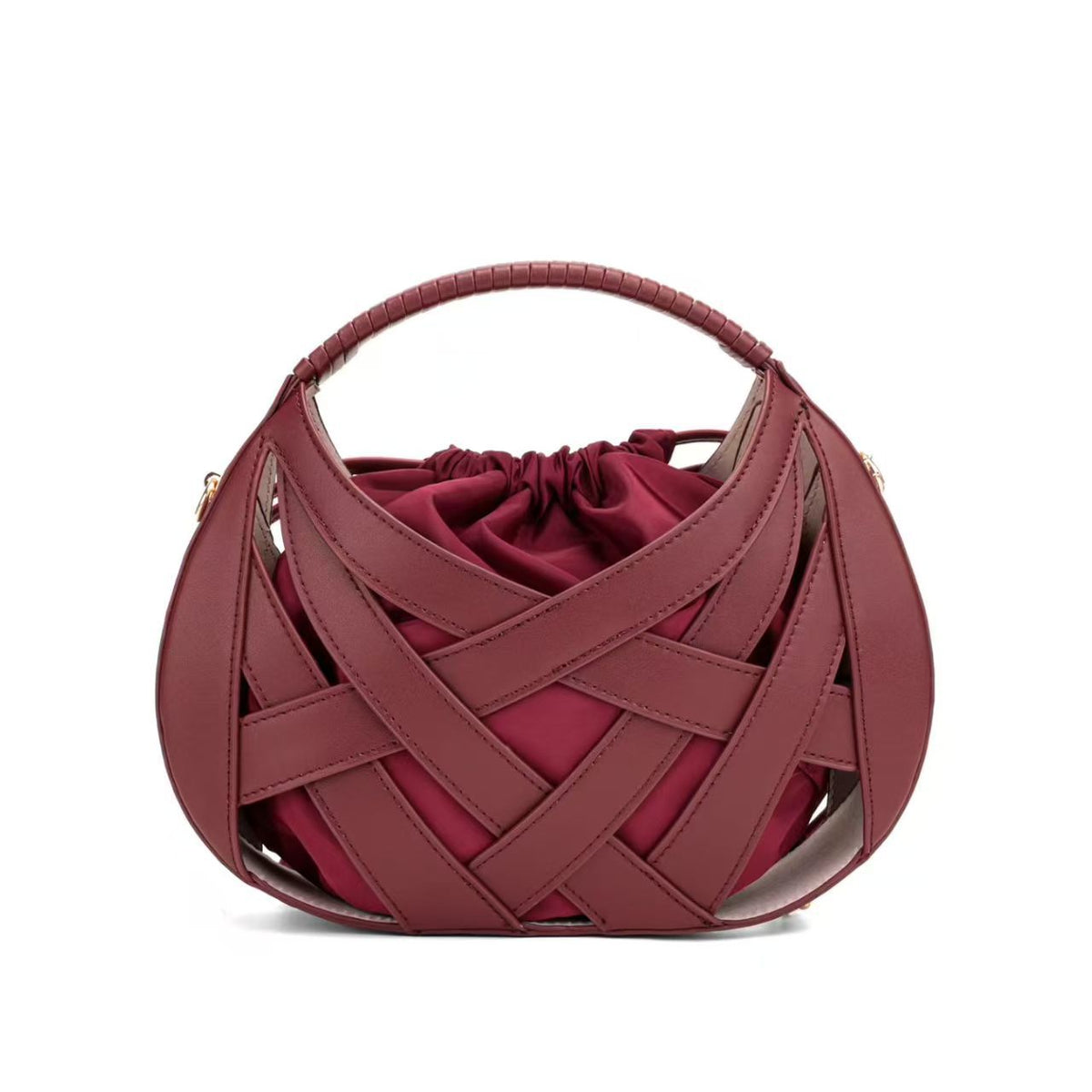 Chic Woven Handle Handbag LoungeYard — product view 2