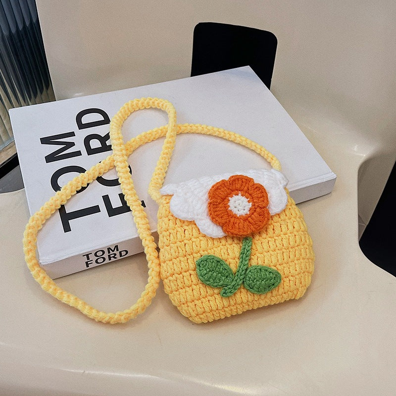 Floral-Themed Crochet Mini Bag — product view 7