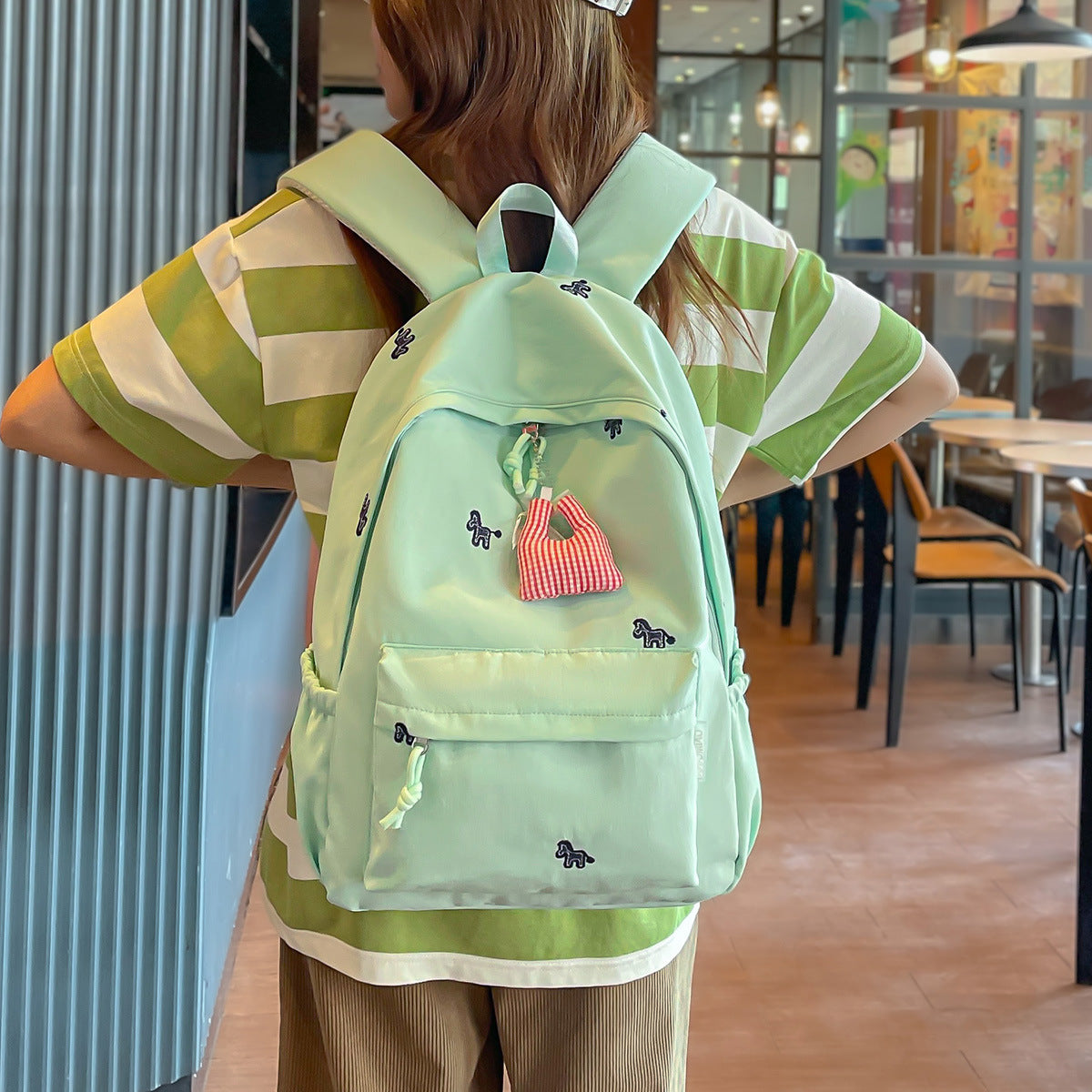 Casual Drawstring Closure Backpack LoungeYard — product view 3