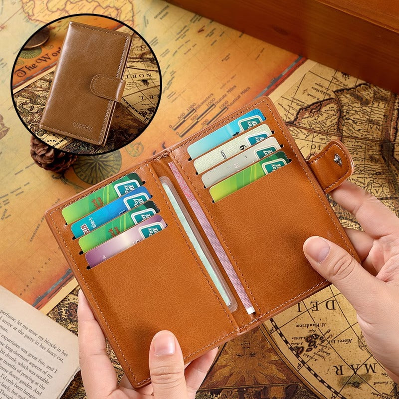 RFID-Blocking Leather Card Holder LoungeYard — product view 7
