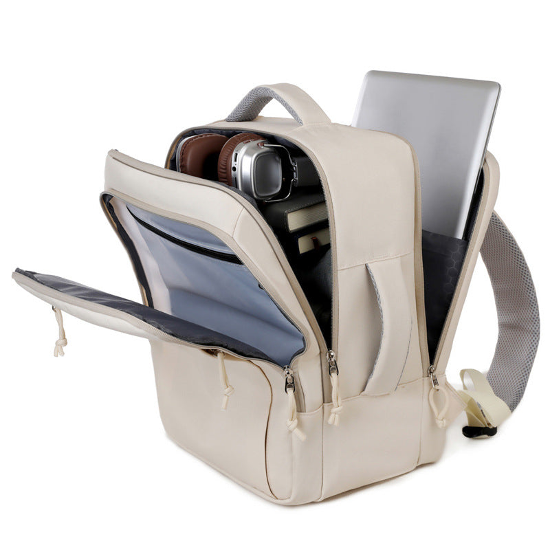 Multifunctional Laptop Backpack with Ergonomic Shoulder Straps LoungeYard — product view 3