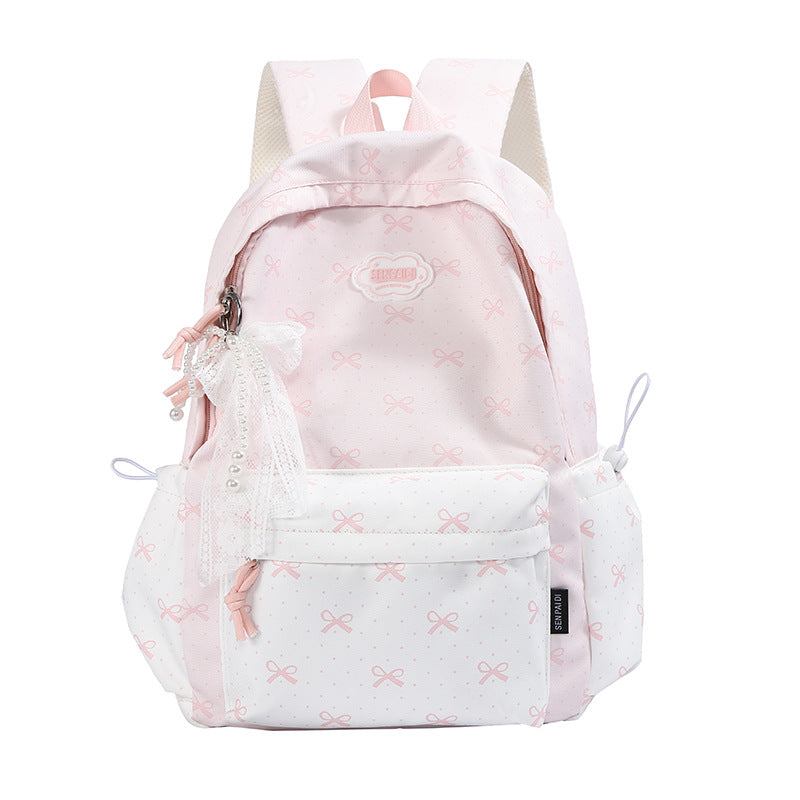 Playful Bow Print Backpack — product view 2