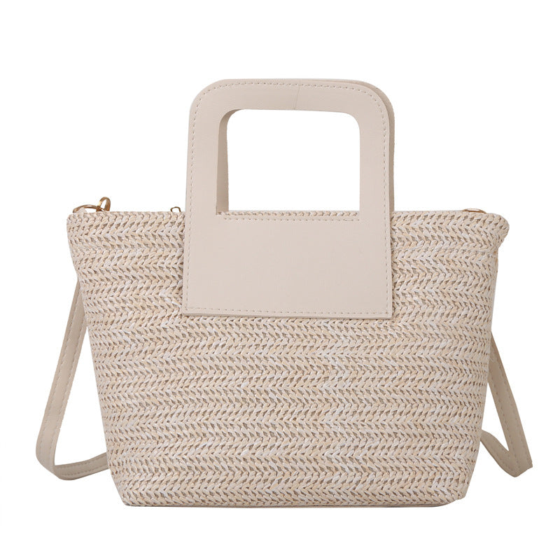 Modern Textured Woven Handheld Bag LoungeYard — product view 5