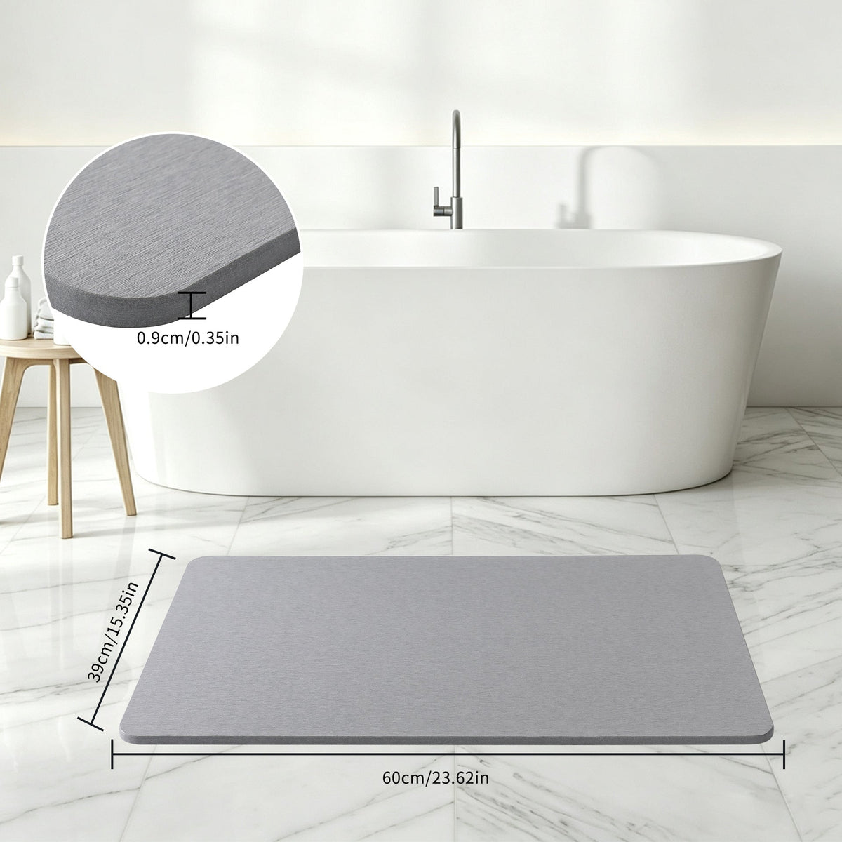 Memory Foam Bathroom Mat — product view 3