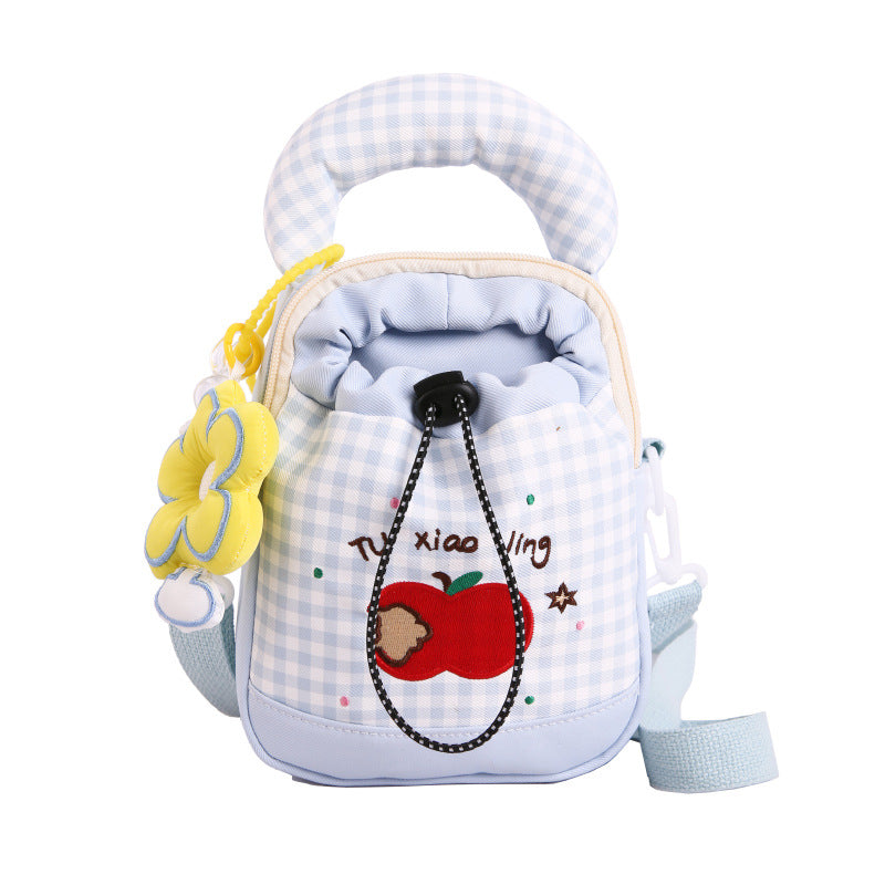 Playful Gingham Print Mini Backpack LoungeYard — product view 5
