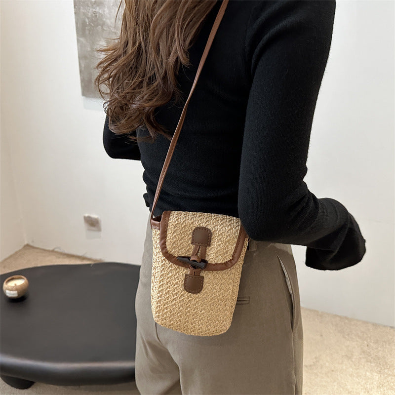 Colorful Woven Crossbody Bag LoungeYard — product view 4