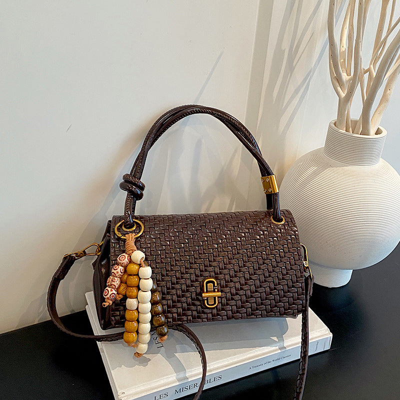 Woven Leather Handbag — product view 7