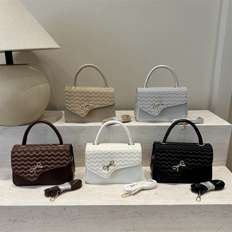 WoChic Textured Handheld Satchel Bag LoungeYard — product view 1