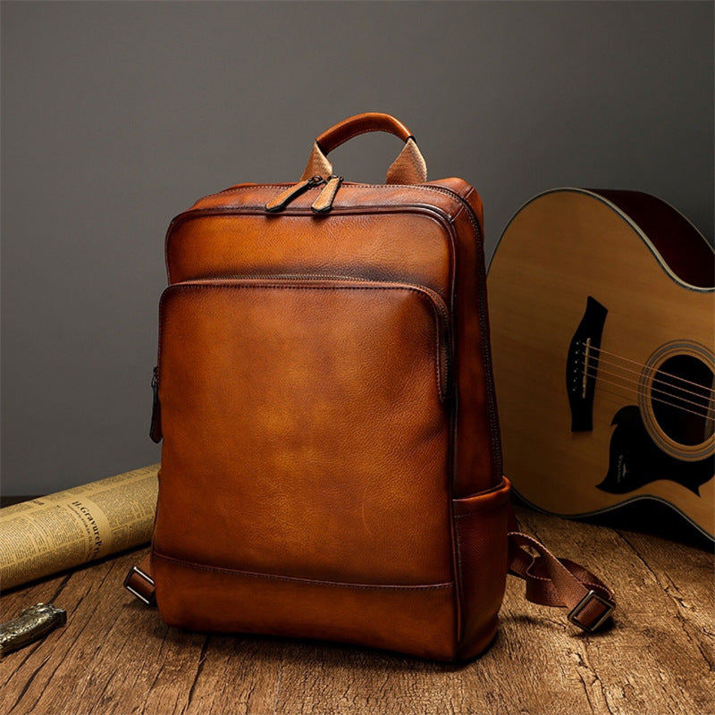 More Elegant and Functional Backpack Made of High-Quality Leather LoungeYard — product view 1