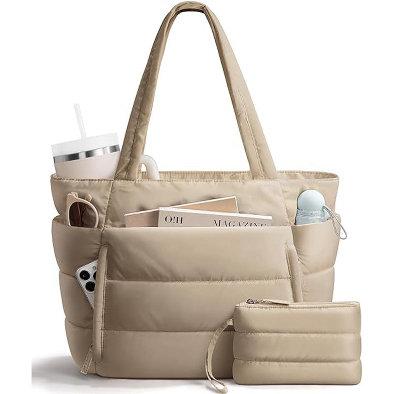 Fashionable everyday tote bag with multiple storage LoungeYard — product view 7