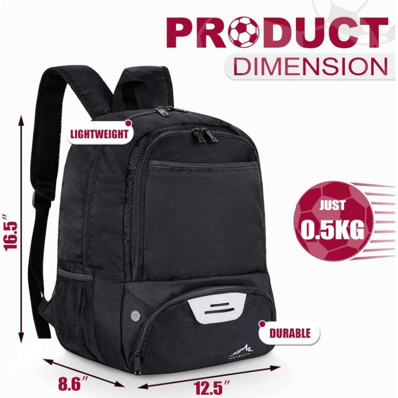 Multi-Functional Sports Backpack with Shoe Compartment LoungeYard — product view 3