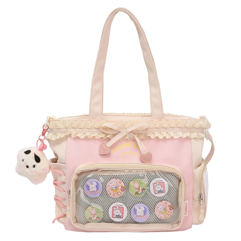 Cute Animal-Themed Tote Bag LoungeYard — product view 2