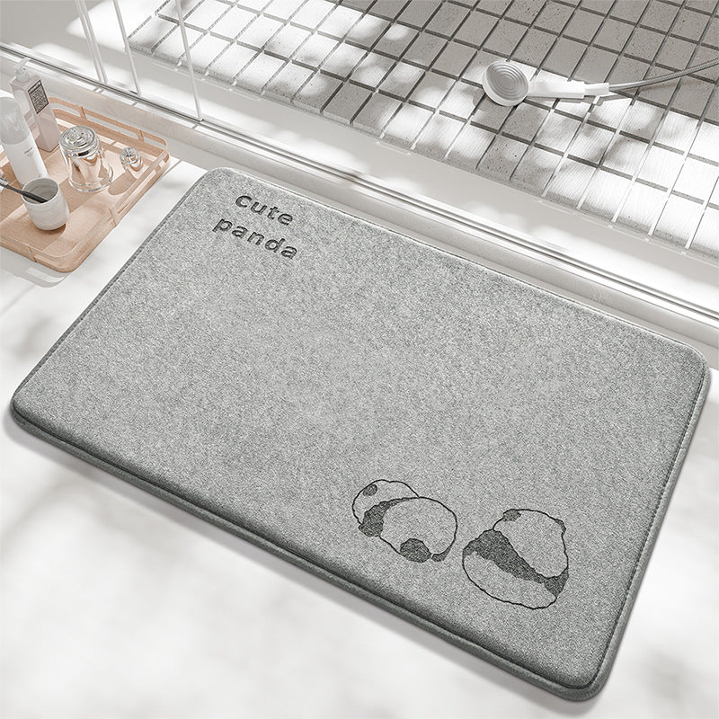 Playful Bunny Design Bath Mat Bowlift — product view 6