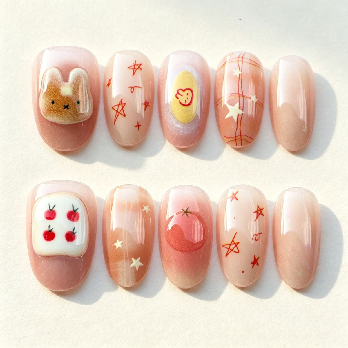 Playful Animated Character Nail Set — product view 7