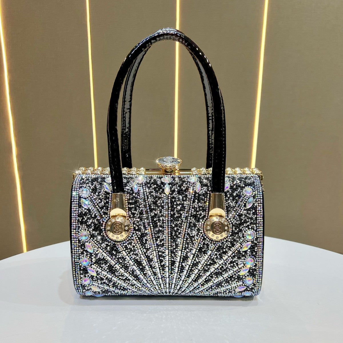 Luxe Crystal-Embellished Evening Handbag — product view 1