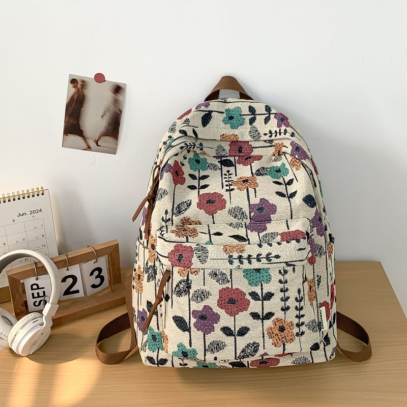 Floral Print Backpack LoungeYard — product view 6