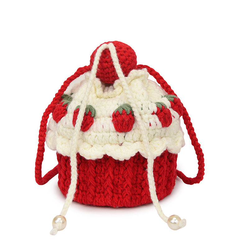 Festive Cupcake-Shaped Crochet Mini Bag — product view 5