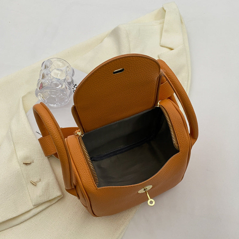 Structured Leather Handbag LoungeYard — product view 4