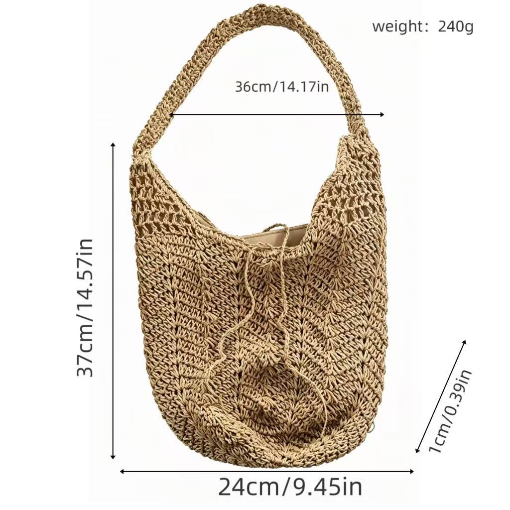 Handcrafted Macrame Shopper Bag LoungeYard — product view 5