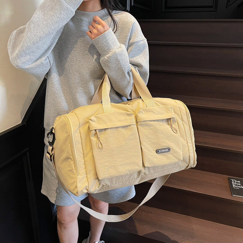 Sporty Travel Bag With Several Exterior Pockets LoungeYard — product view 3