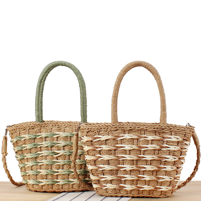 Braided Designer Handbag with Removable Shoulder Strap LoungeYard — product view 2