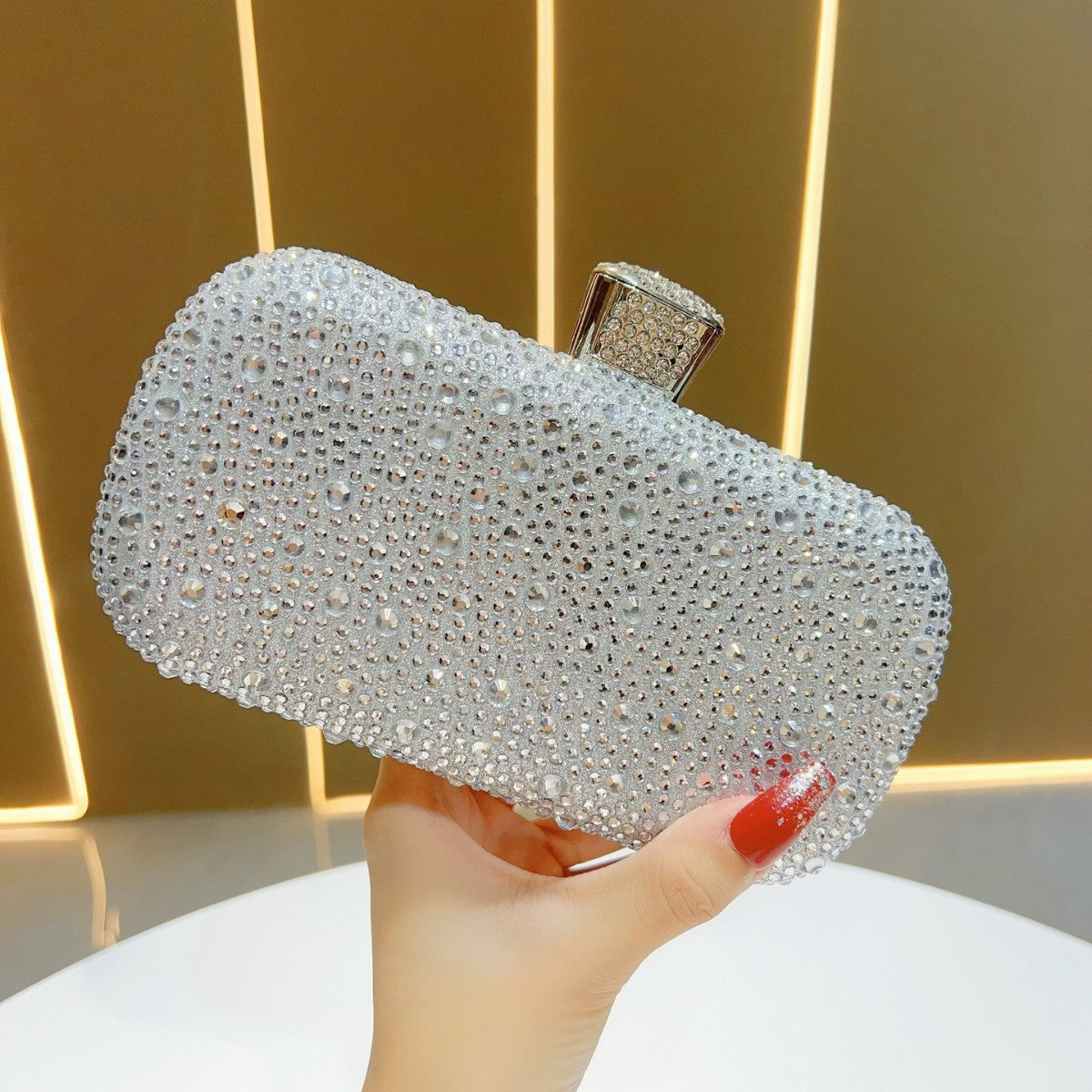 Crystal-Studded Clutch Purse — product view 7