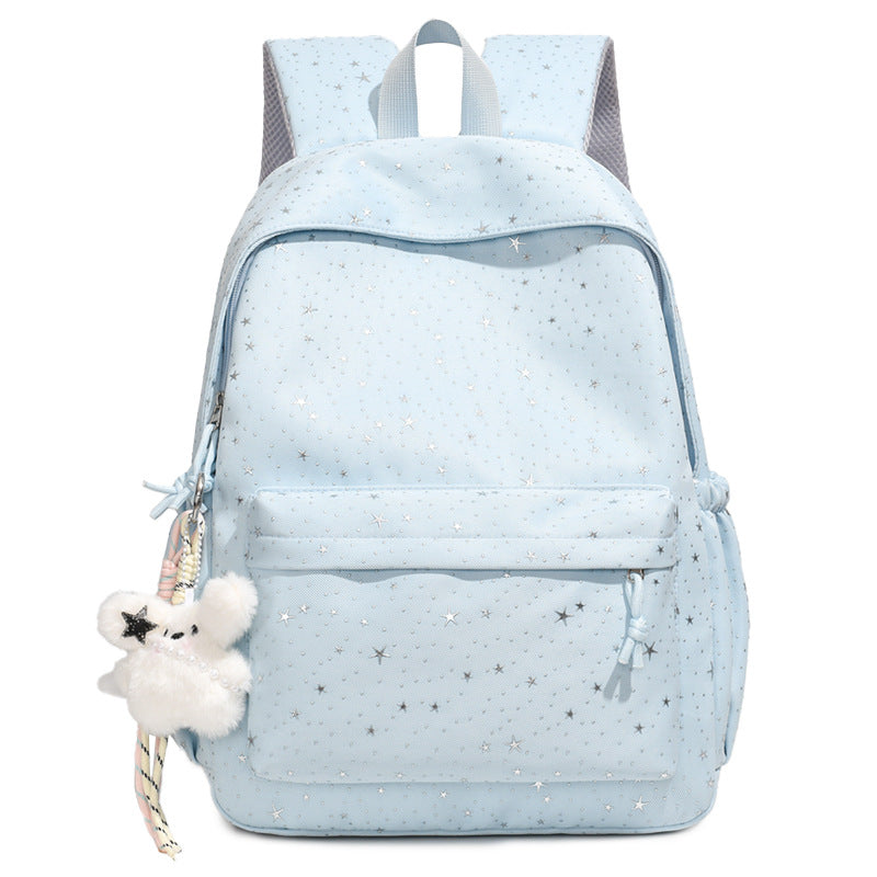 Starry Print Fashion Backpack LoungeYard — product view 5