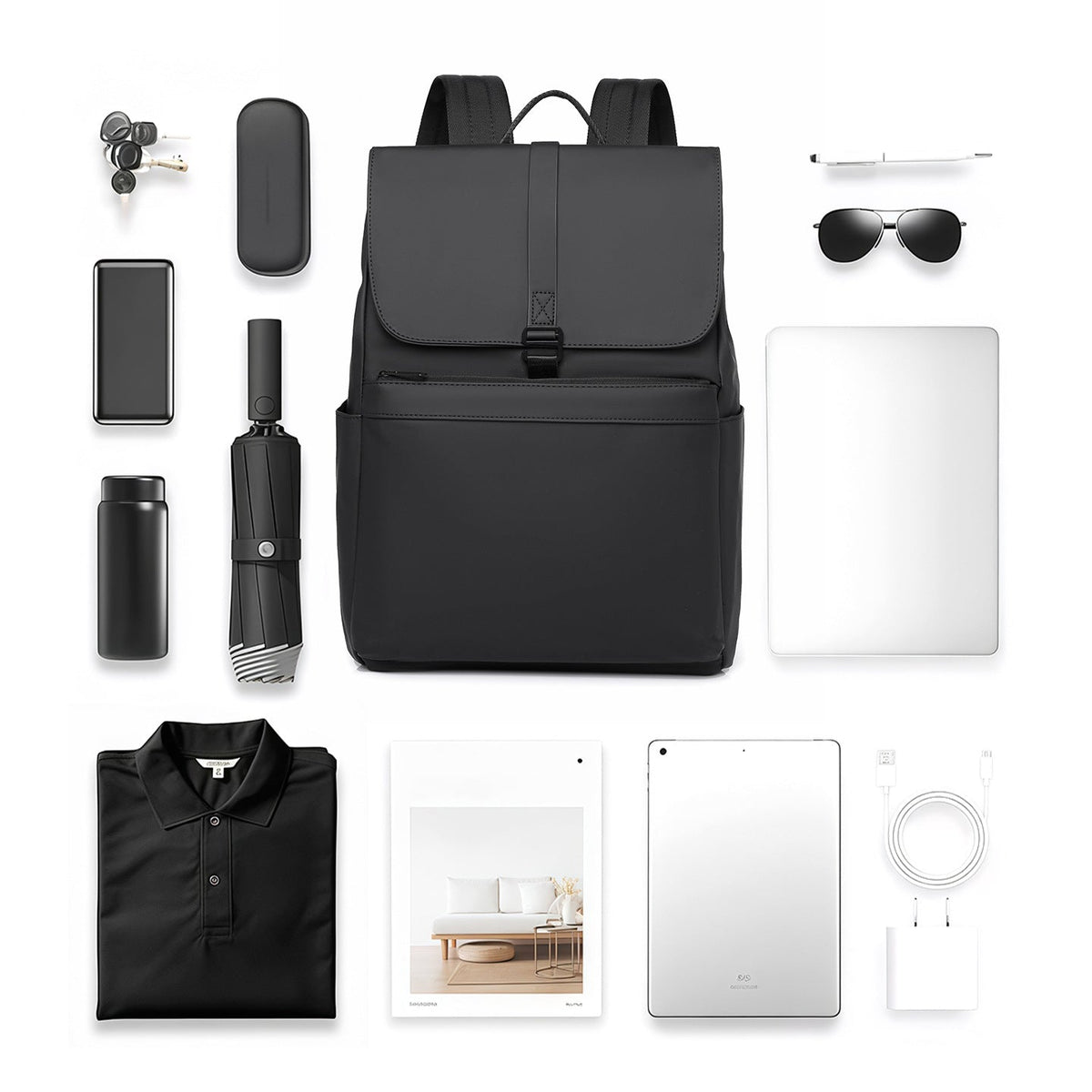 Modern everyday backpack LoungeYard — product view 1