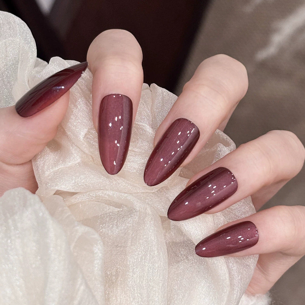 Stylish Almond-Shaped Press-On Nail Set — product view 2