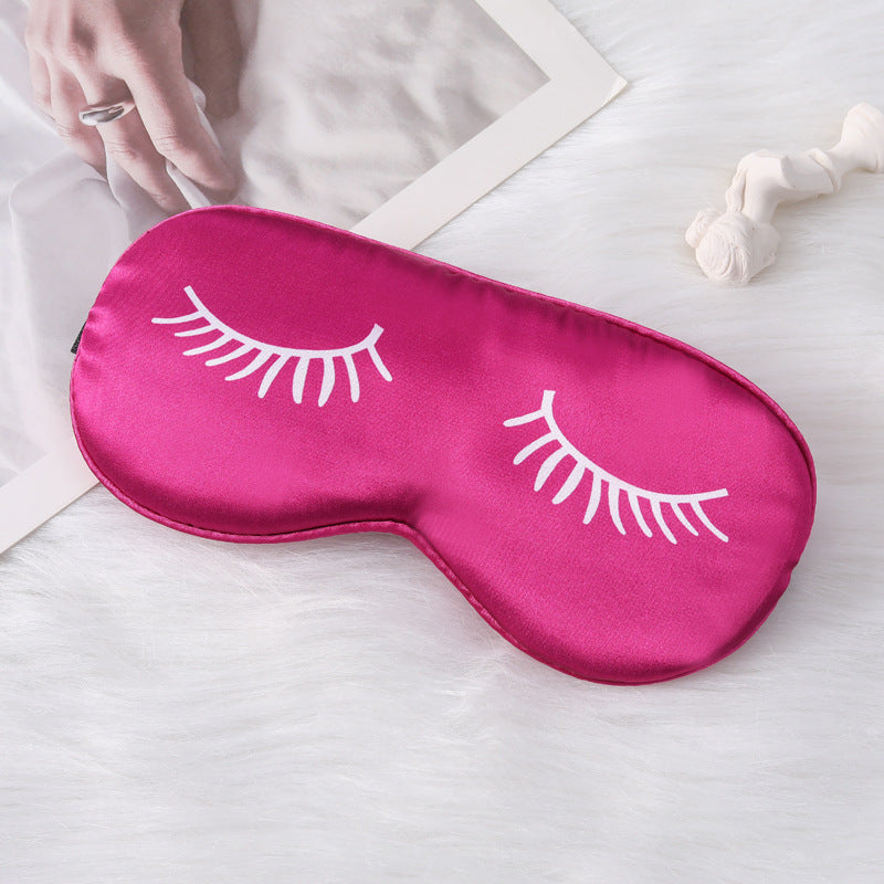 Women's nano silk eye mask with soft padded interior lining and elastic headband LoungeYard — product view 4