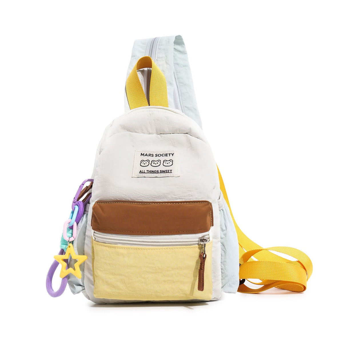 Color-Block Casual Backpack LoungeYard — product view 5