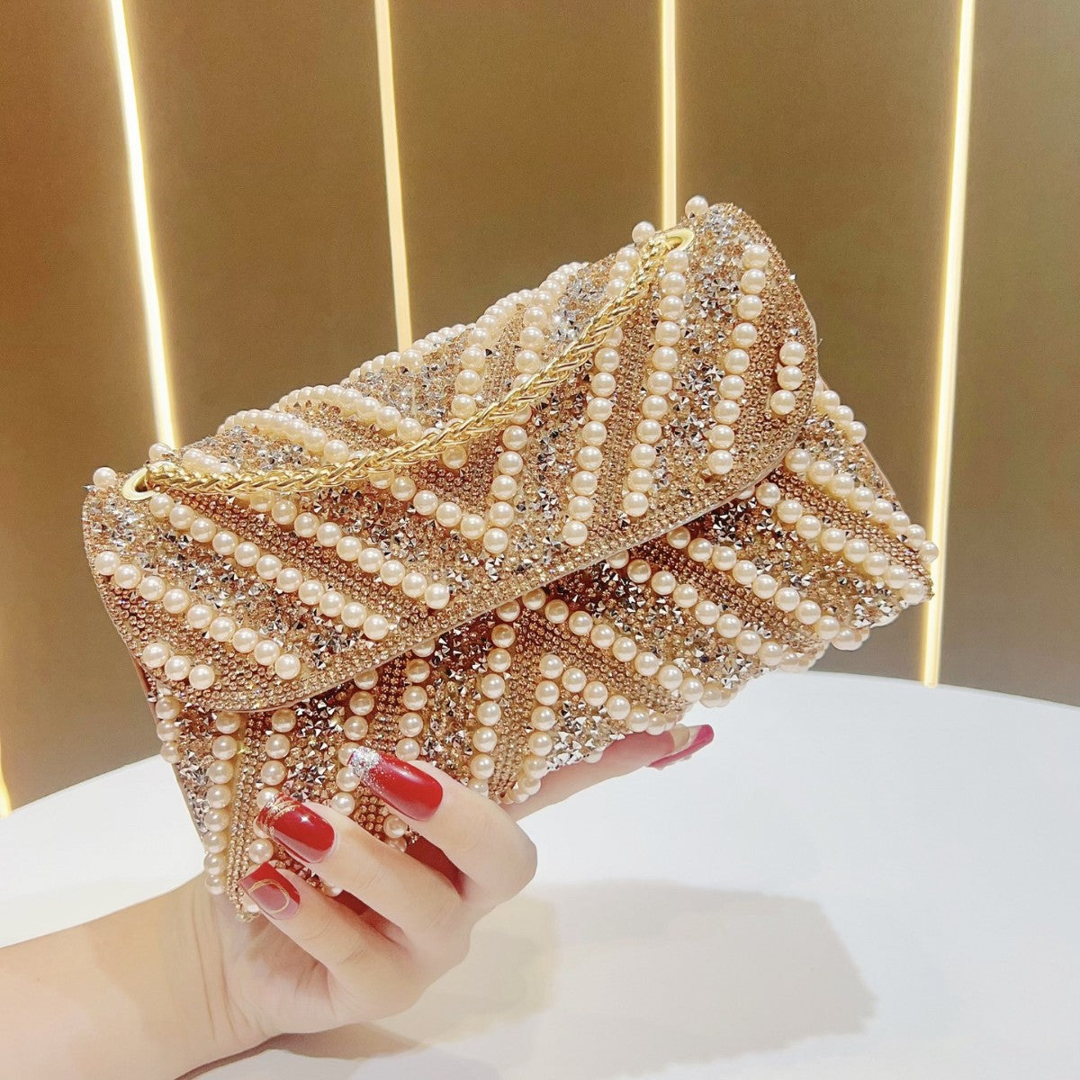 Exquisite Beaded Evening Clutch — product view 1