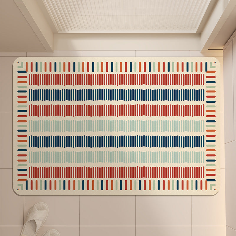 Stylish Geometric Pattern Bath Mat LoungeYard — product view 3