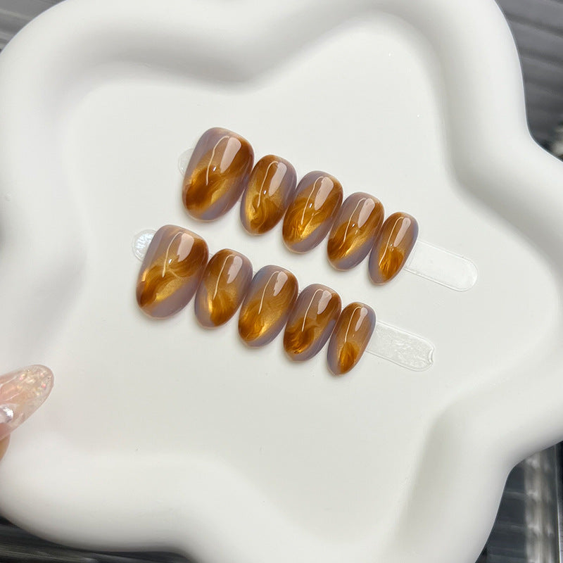 Artistic Marble Pattern Press-On Nails — product view 2