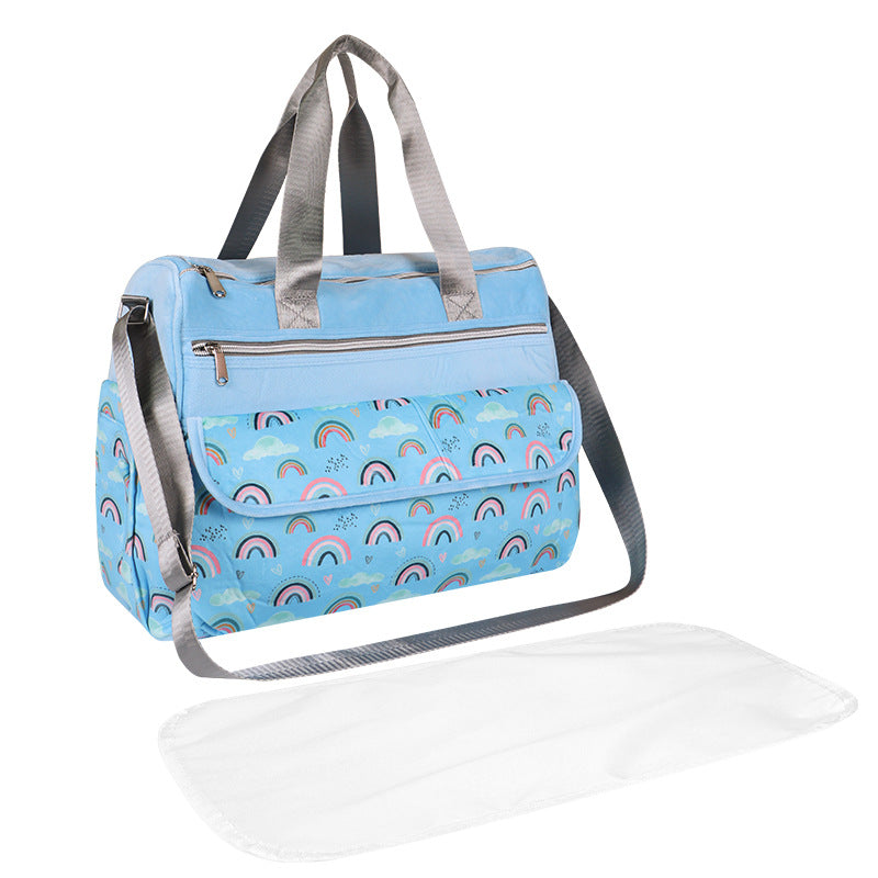 Multifunctional tote bag with removable changing mat LoungeYard — product view 5