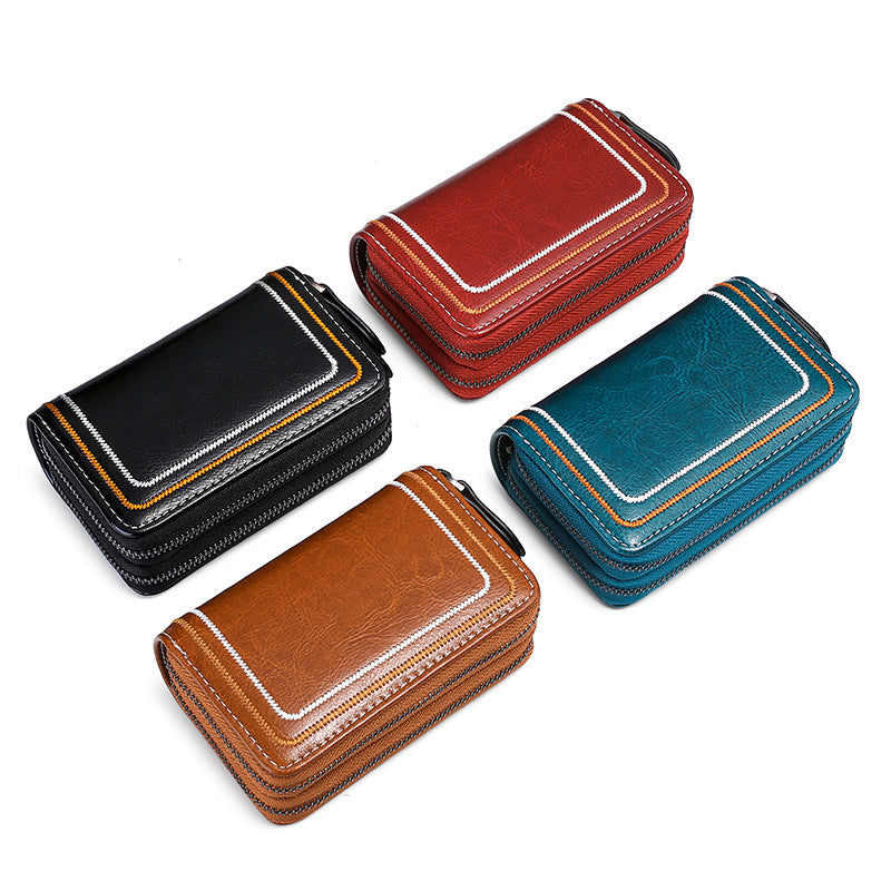 Multi-Functional Leather Zippered Wallet — product view 5