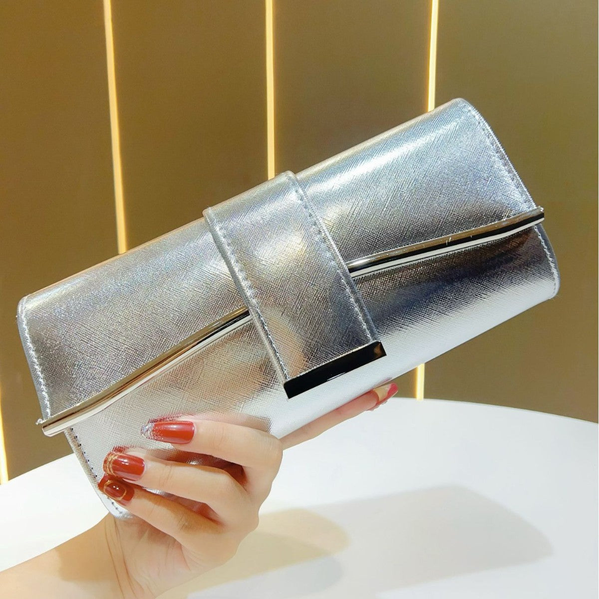 Metallic Evening Clutch — product view 6