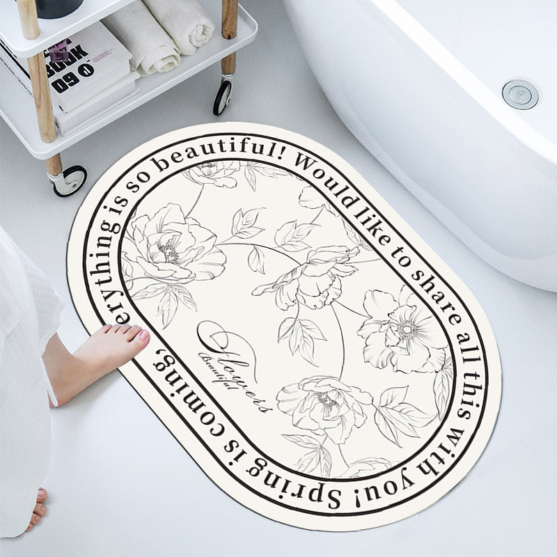 Elegant Decorative Bathroom Mat — product view 4