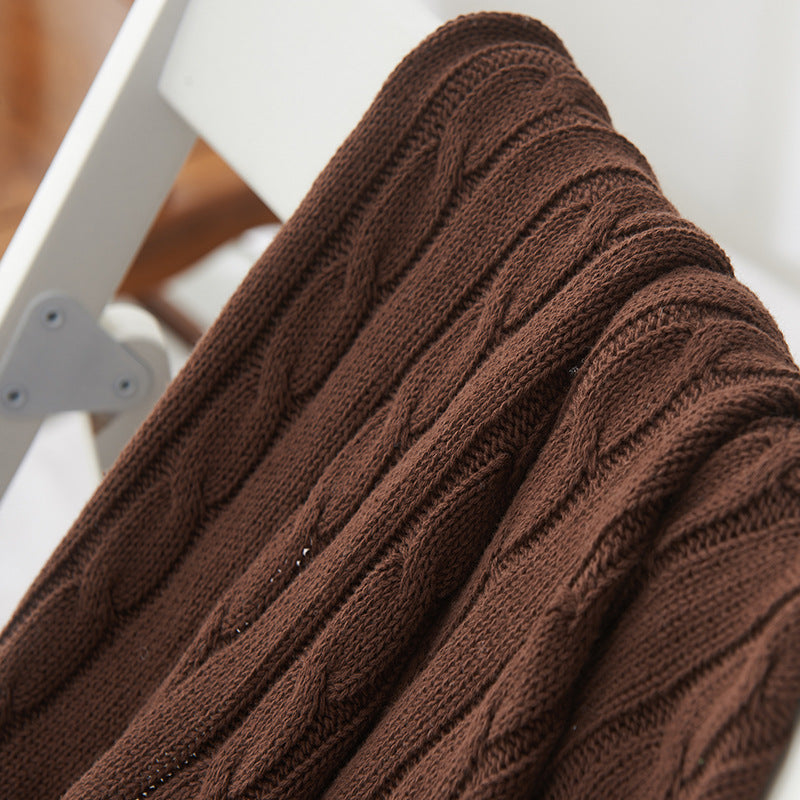 Cable Knit Throw Blanket — product view 6