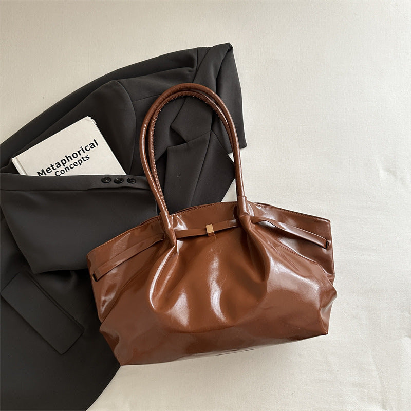Elegant Glossy Handheld Tote — product view 1