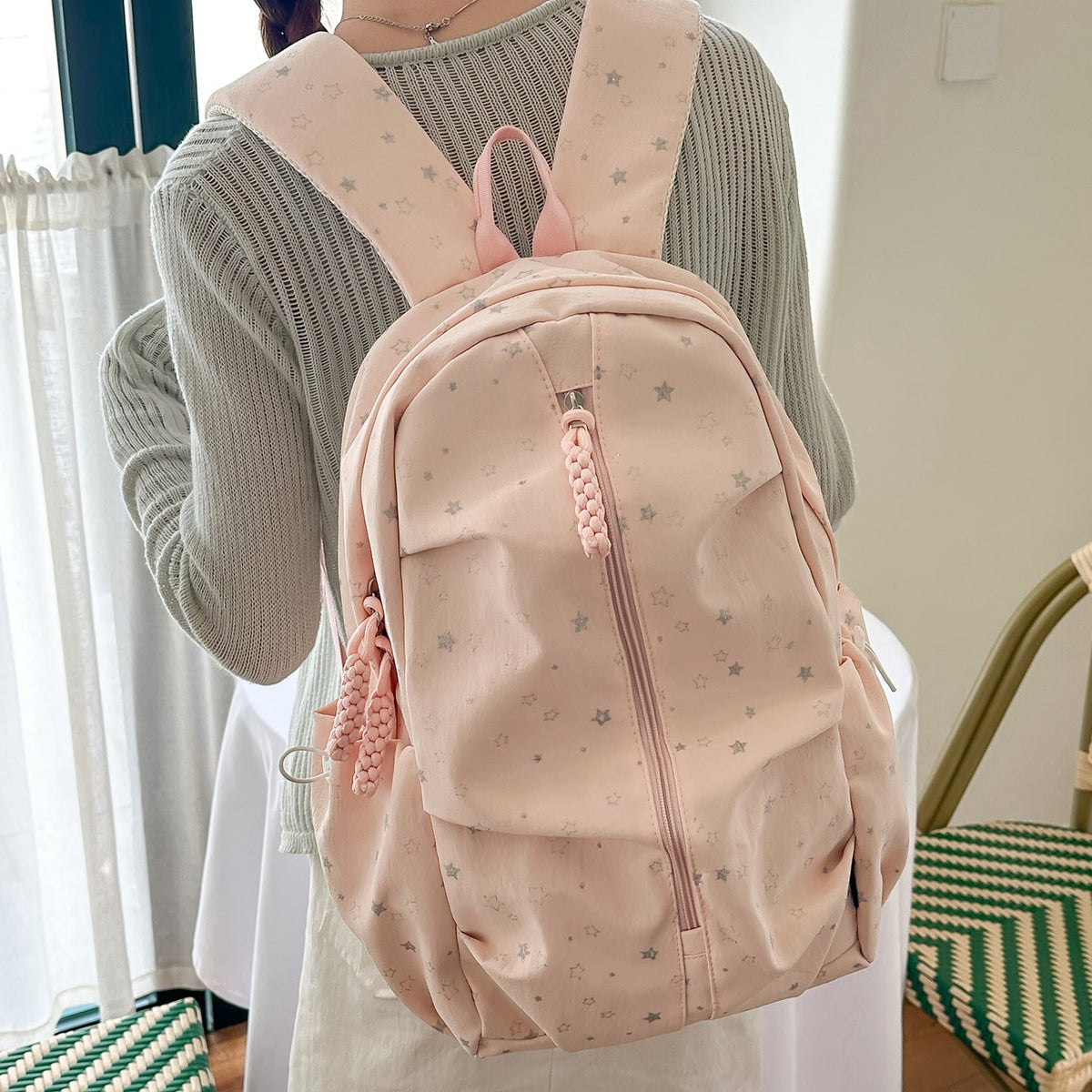 Star-Patterned Casual Backpack LoungeYard 1791204622 — product view 6