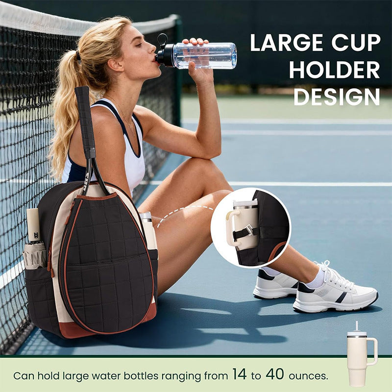 Multifunctional Tennis Backpack with Integrated Shoe and Bottle Compartment LoungeYard — product view 4