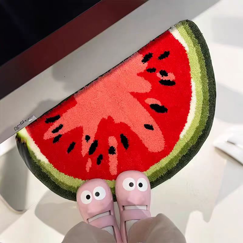 Watermelon Shaped Cozy Bath Mat Bowlift — product view 3