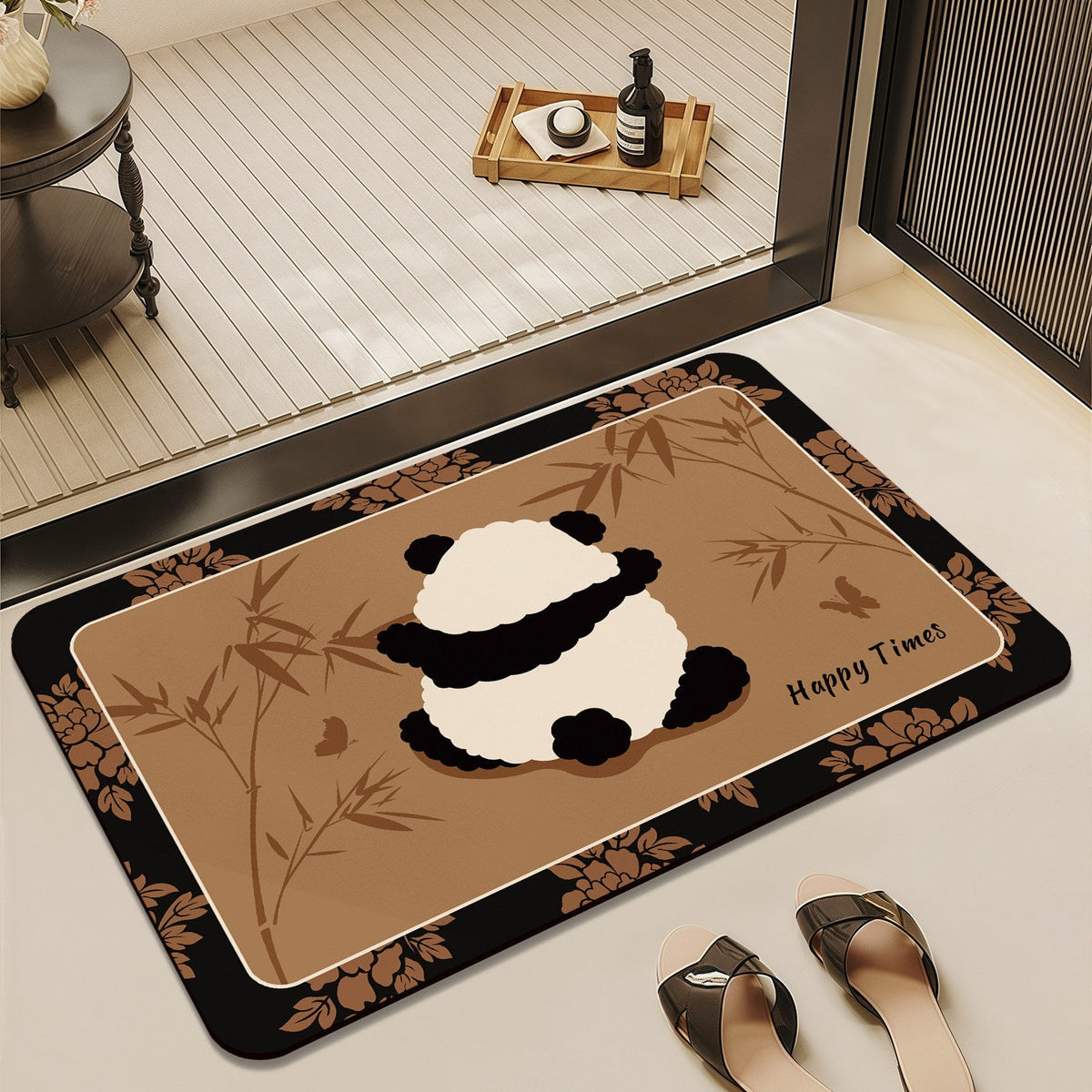 Decorative Plush Bathroom Mat for Floor Comfort — product view 2