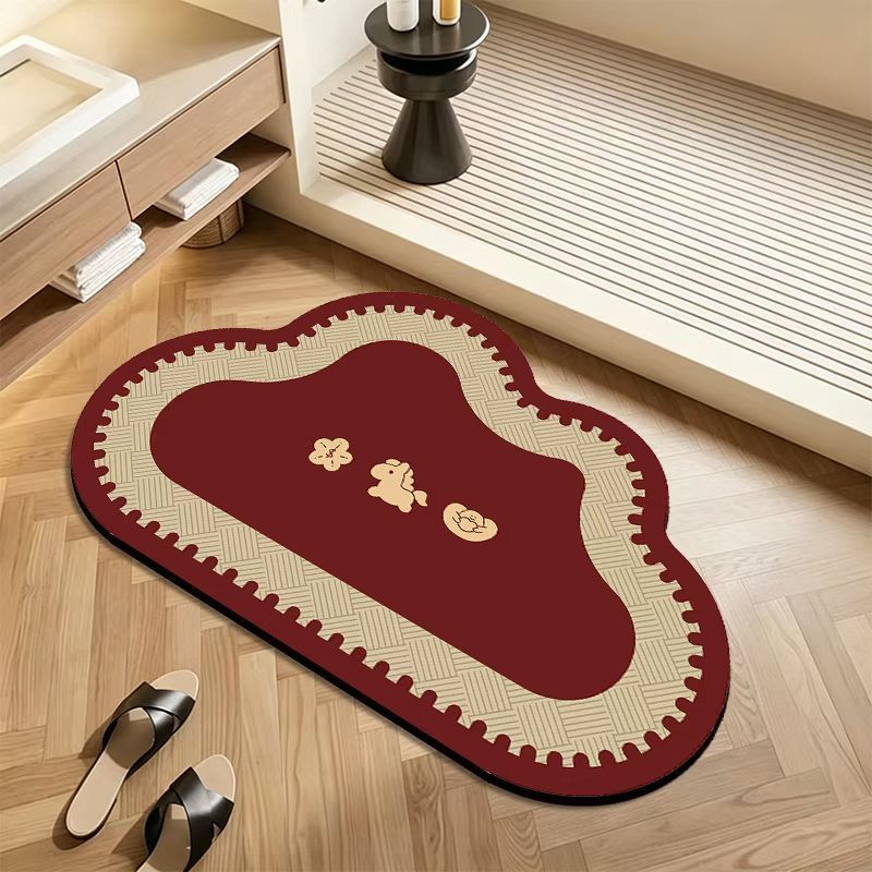 Decorative Plush Bath Mat — product view 3