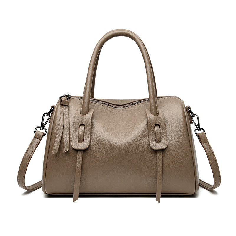 Textured Leather Weekender Bag LoungeYard — product view 3