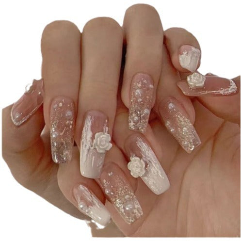 Elegant Floral Press-On Nail Extensions — product view 2