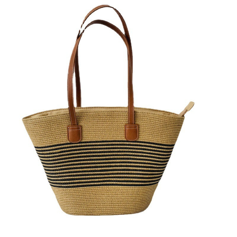 Trendy Basket Bag with Elegant Leather Accents LoungeYard — product view 4
